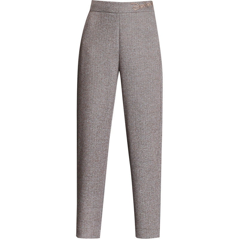 Women's Small Harem High Waist Mom Cropped Casual Pants