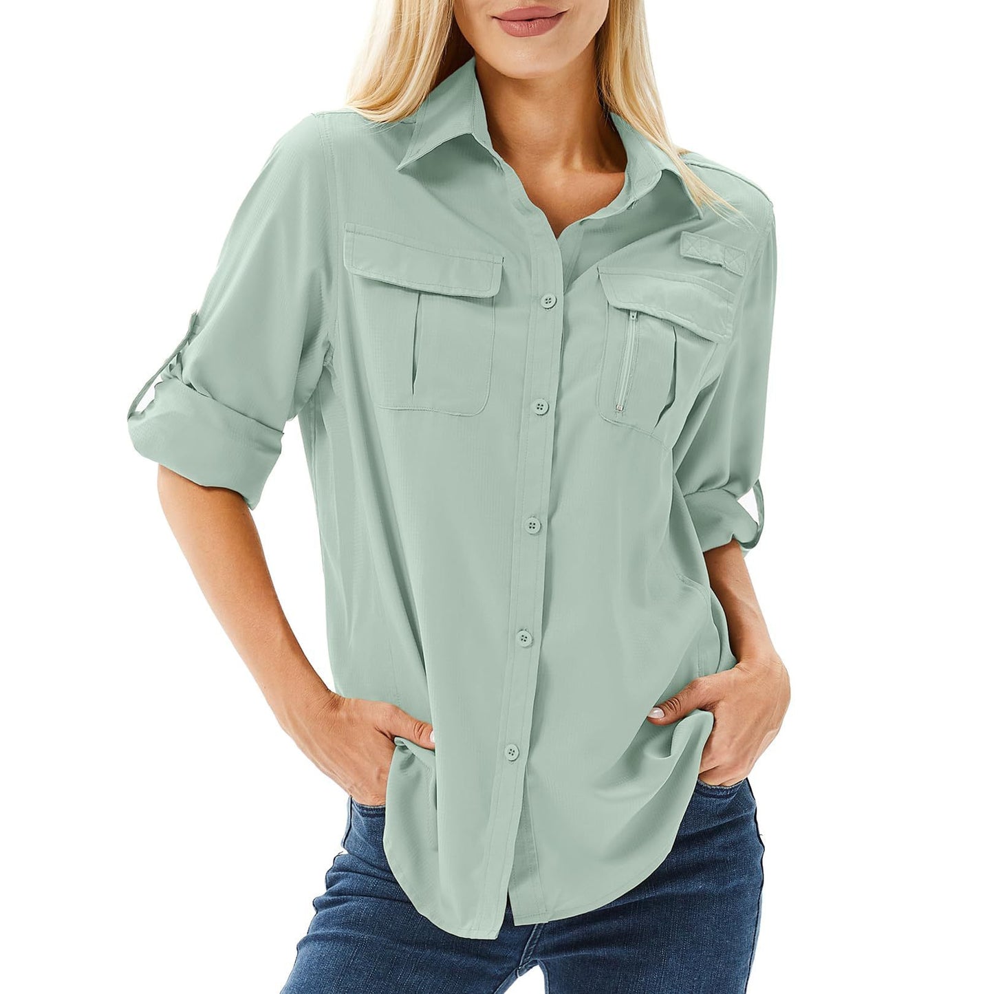 Women's Stretch Shirt Breathable Outdoor Thin Blouse