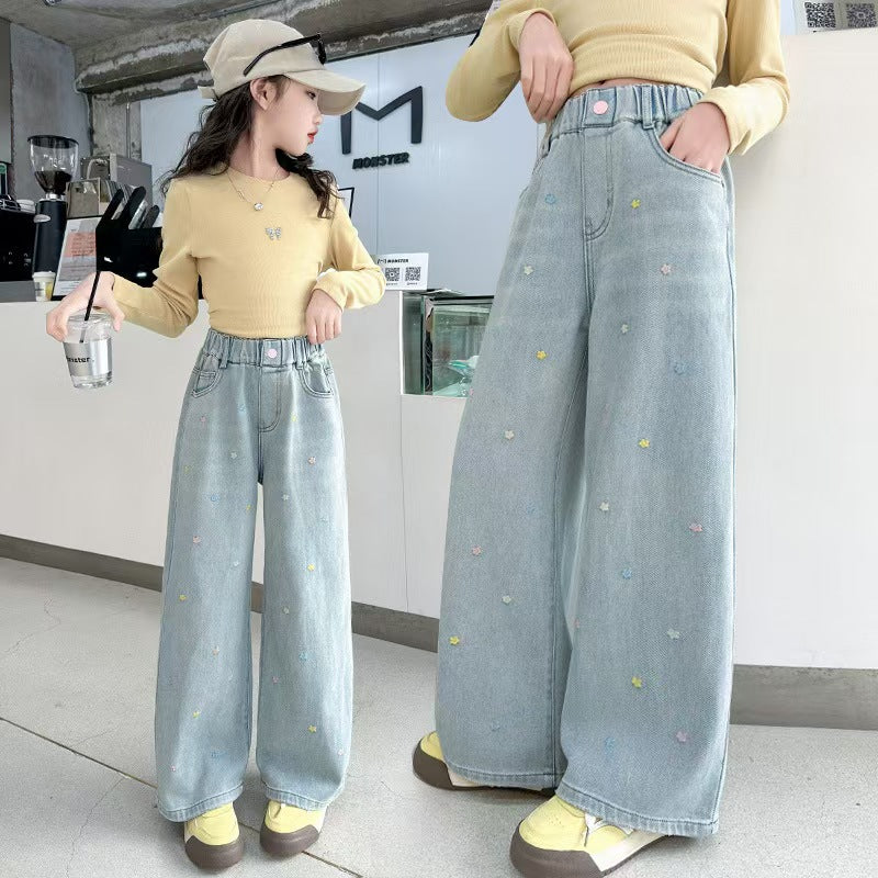 Variety Of Medium Large Embroidered Patch Children's Pants