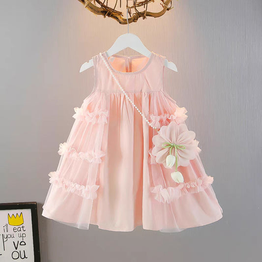 Children's Summer Trendy Thin Skirt Fashion Princess Mesh Children's Dress