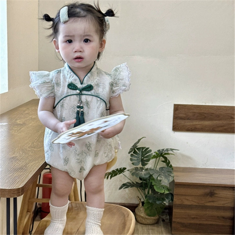 Summer Chinese Style Jumpsuit Princess Triangle Rompers Super Jumpsuit, Climbing Suit