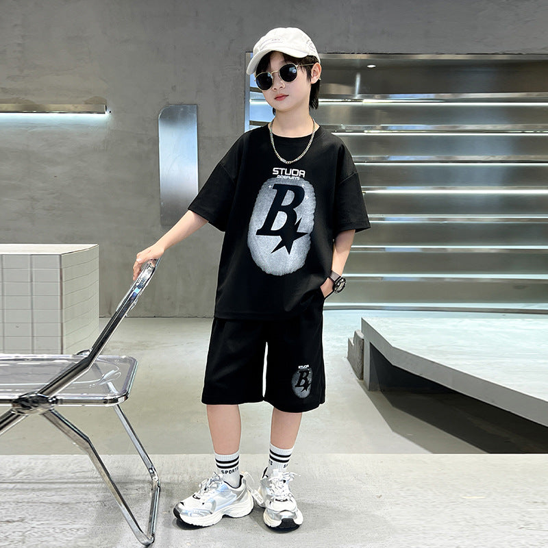 Shorts Medium Large Handsome Trendy Wear Children's Suit