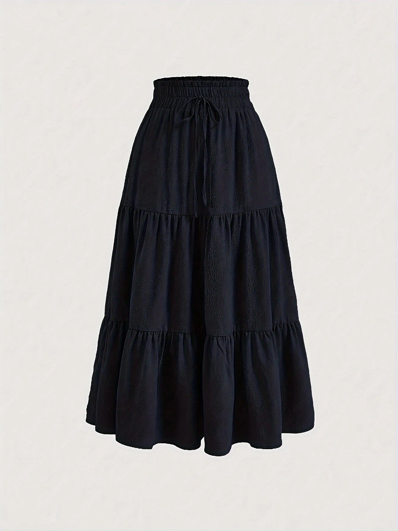 Thin Fashion Breathable Draping Knotted Waist Skirt