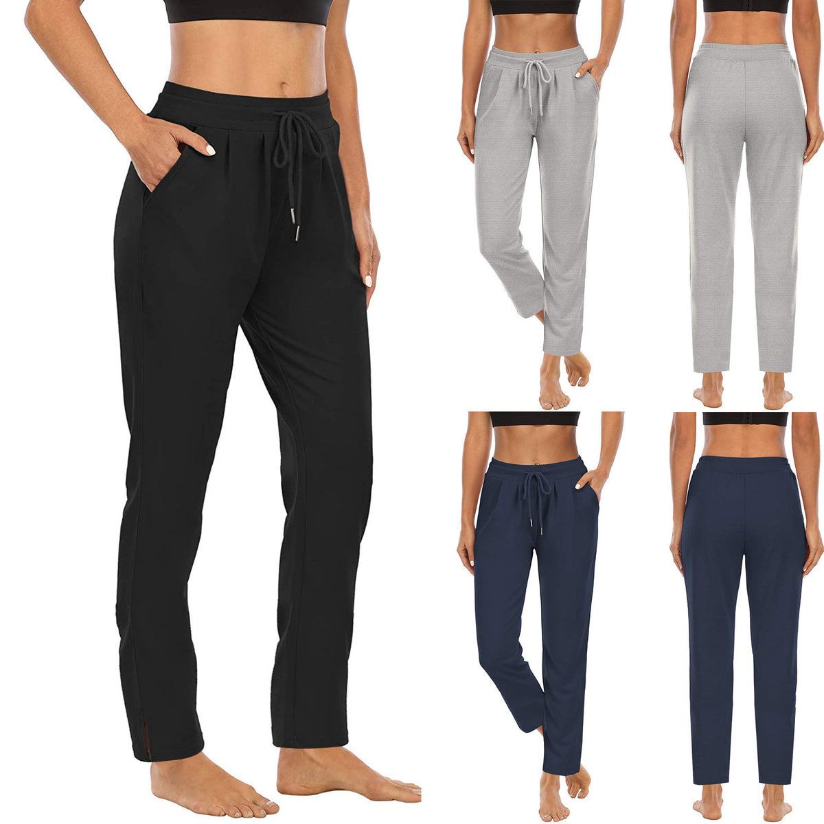 Women's Pocket High Sports Fitness Yoga Leisure Tops