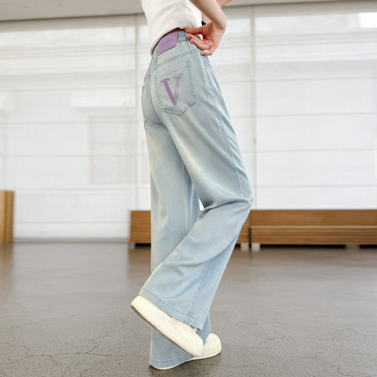 Children's Trousers Summer Middle Big Denim Blue Children's Pants