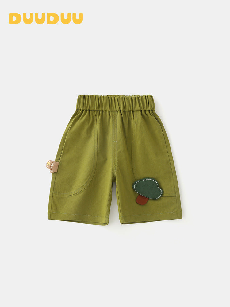 Glamorous Short-sleeved Clothes Top Shorts Class Children's Suit