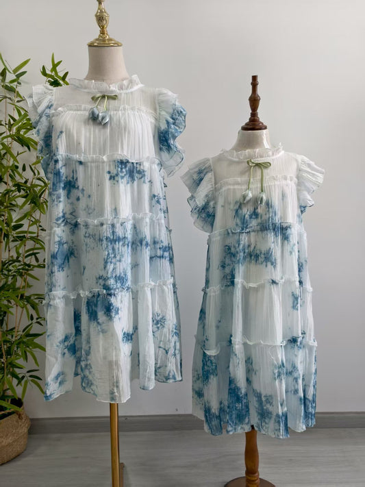 Children's Yunnan Dali Clothing Summer Handmade Flying Children's Dress