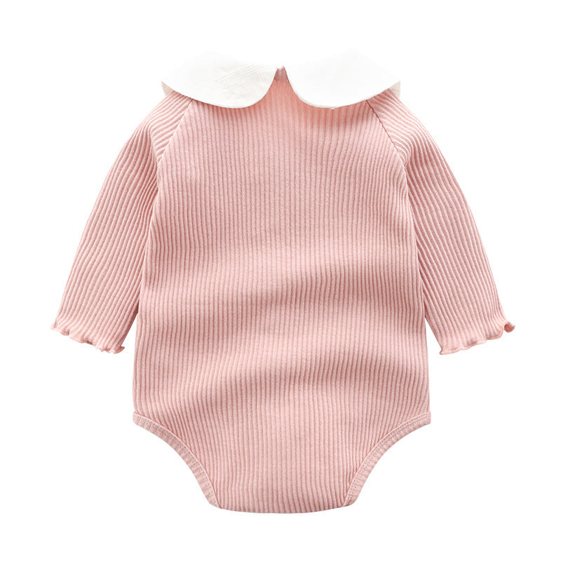 Stretch Sunken Stripe Crawling Jumpsuit Romper Full Moon Born Clothes Jumpsuit, Climbing Suit