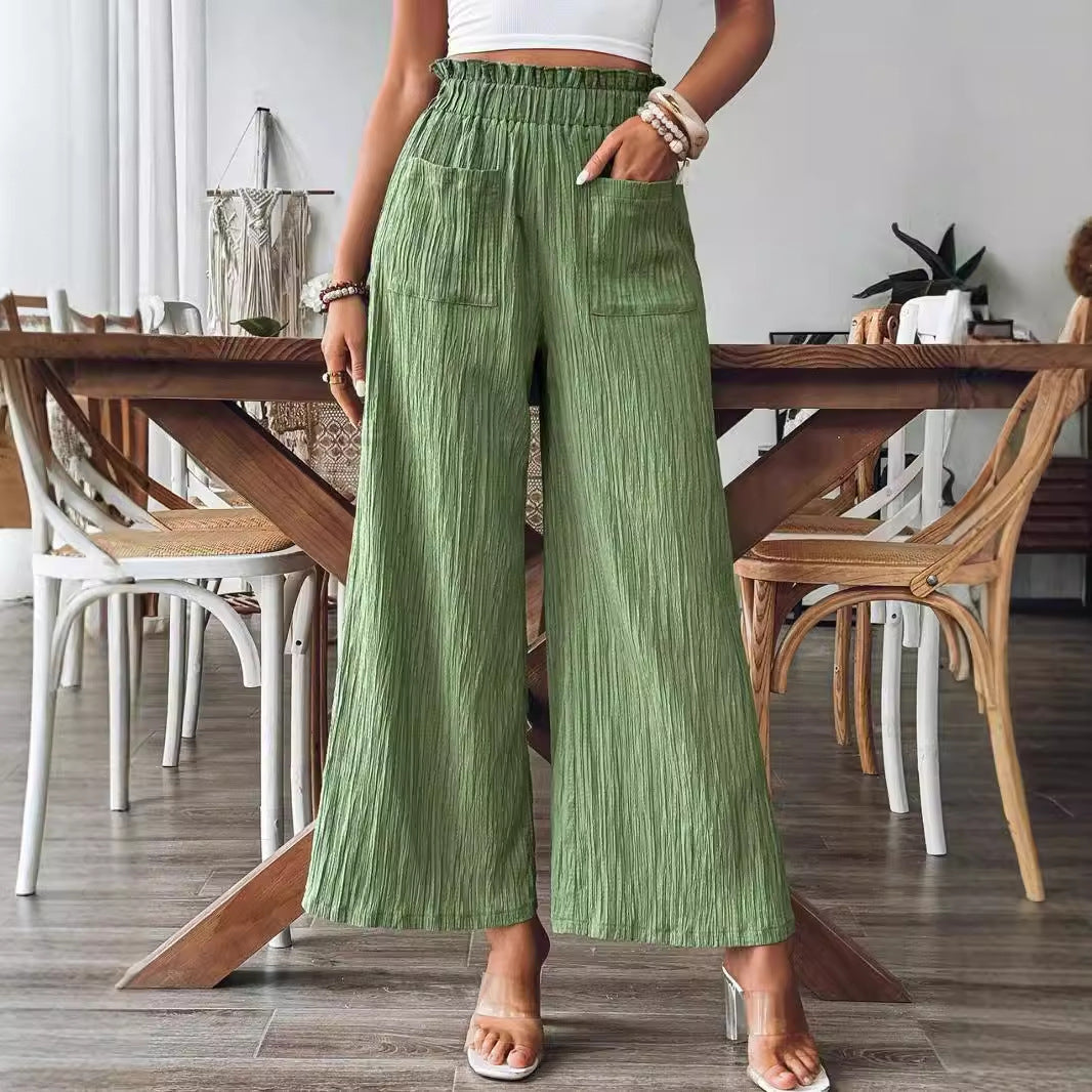 Charming Women's Independent Solid Color Fashion Pants