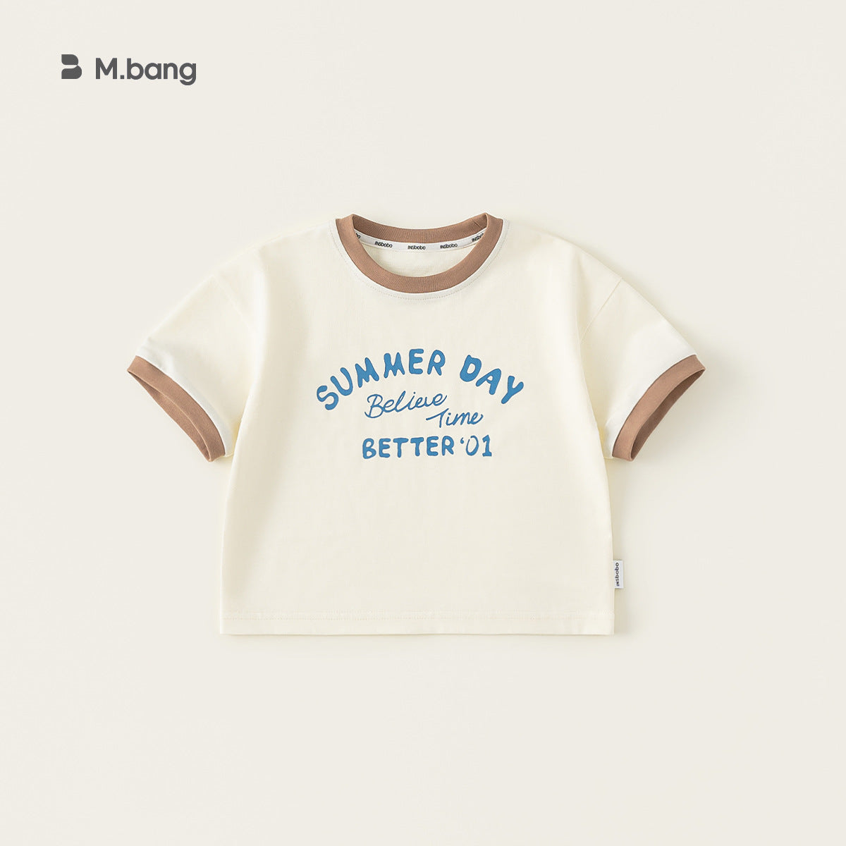 Children's Clothing Short-sleeved Summer Casual Loose Contrast Children's T-shirt