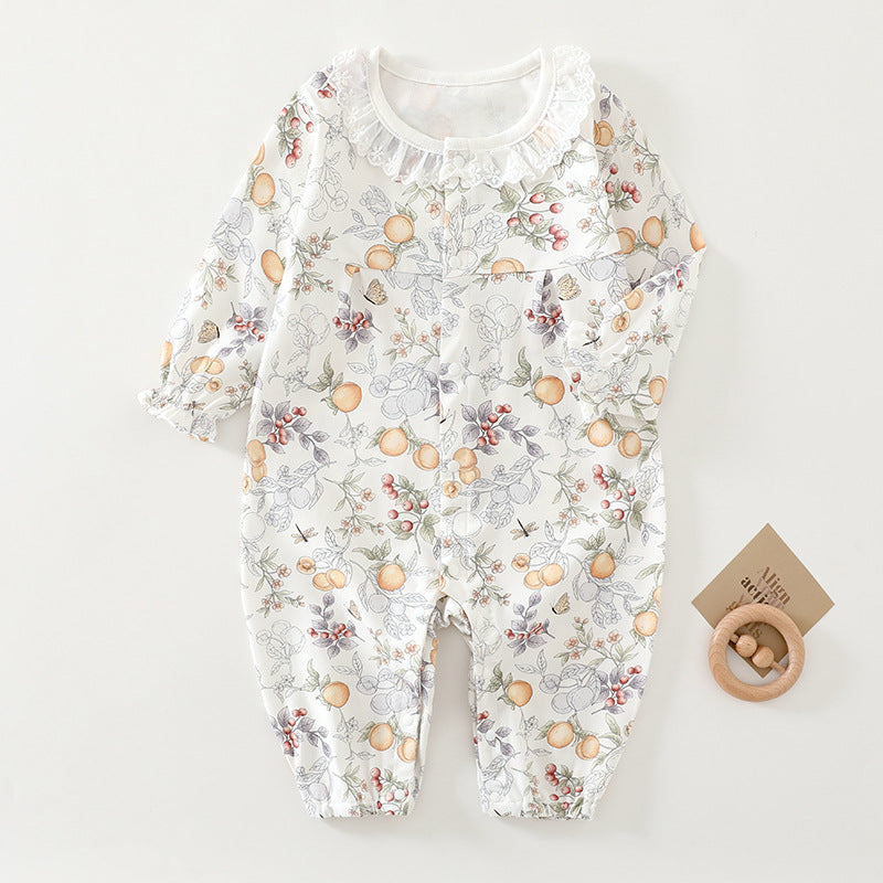 Clothes For Babies Long Sleeve Summer Infant Rompers Class Pure Jumpsuit, Climbing Suit