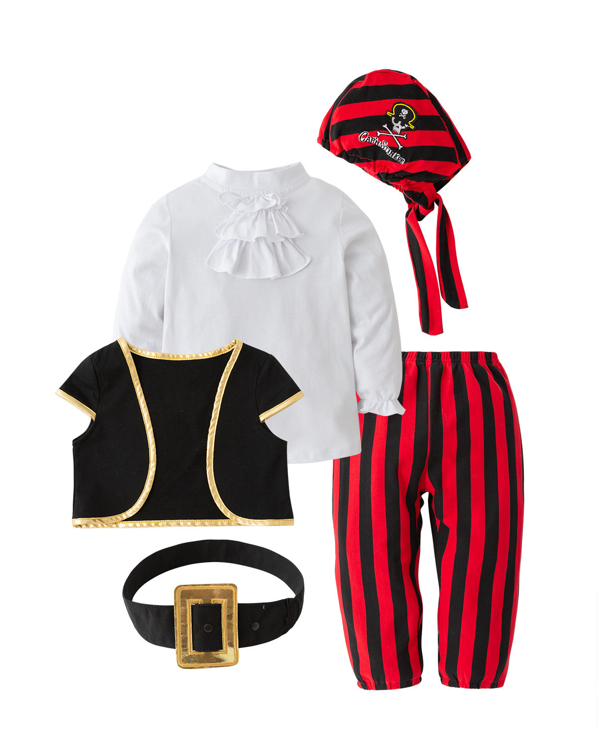 Children's Holiday Clothes Pirate Ship Captain One-piece Romper Children's Suit
