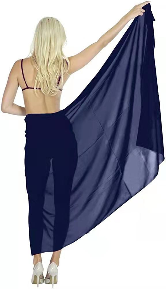 Summer Solid Color Chiffon Slim Dress Beach Skirts