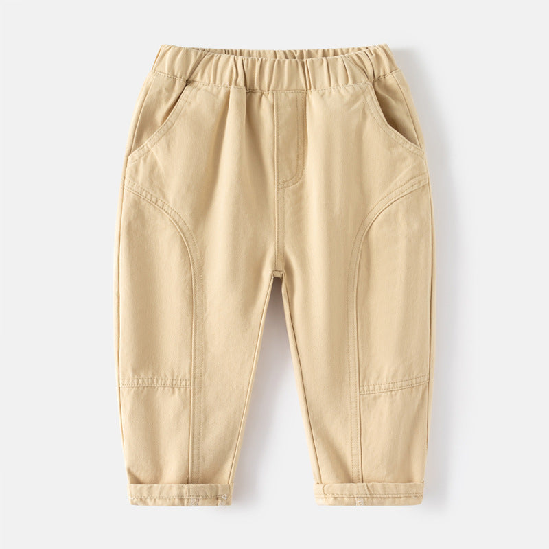 Children's Crawler Solid Color Casual Trousers Korean Children's Pants