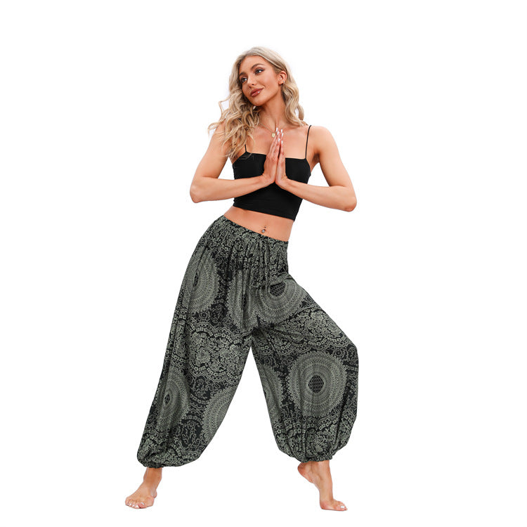 Colorful Bohemian Style Leisure Extra Large Oversized Yoga Casual Pants