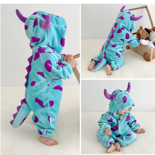 Born Clothes Jumpsuit Flannel Warm Cute Super Jumpsuit, Climbing Suit