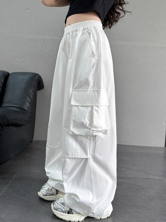 Children's Clothes Outerwear Western Style Washed Cotton Medium Big Casual Trousers Children's Pants