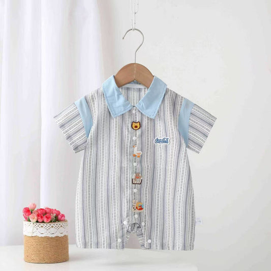 For Babies Summer Short Sleeved Kazakhstan Cute Fashionable Jumpsuit Jumpsuit, Climbing Suit