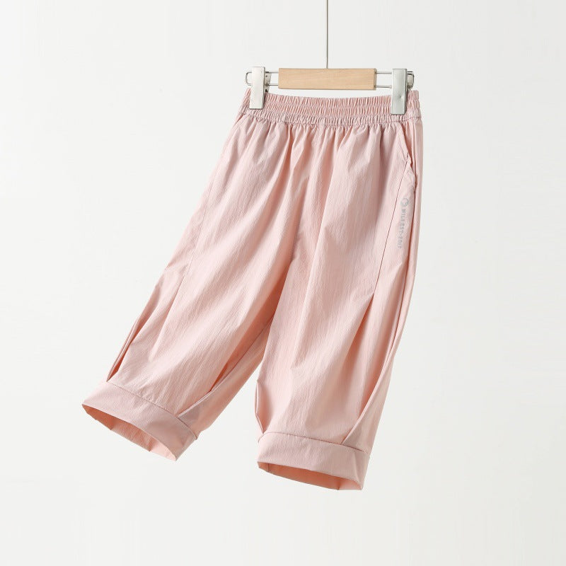 Children's Shorts Teens Casual Thin Cropped Summer Cool Children's Pants