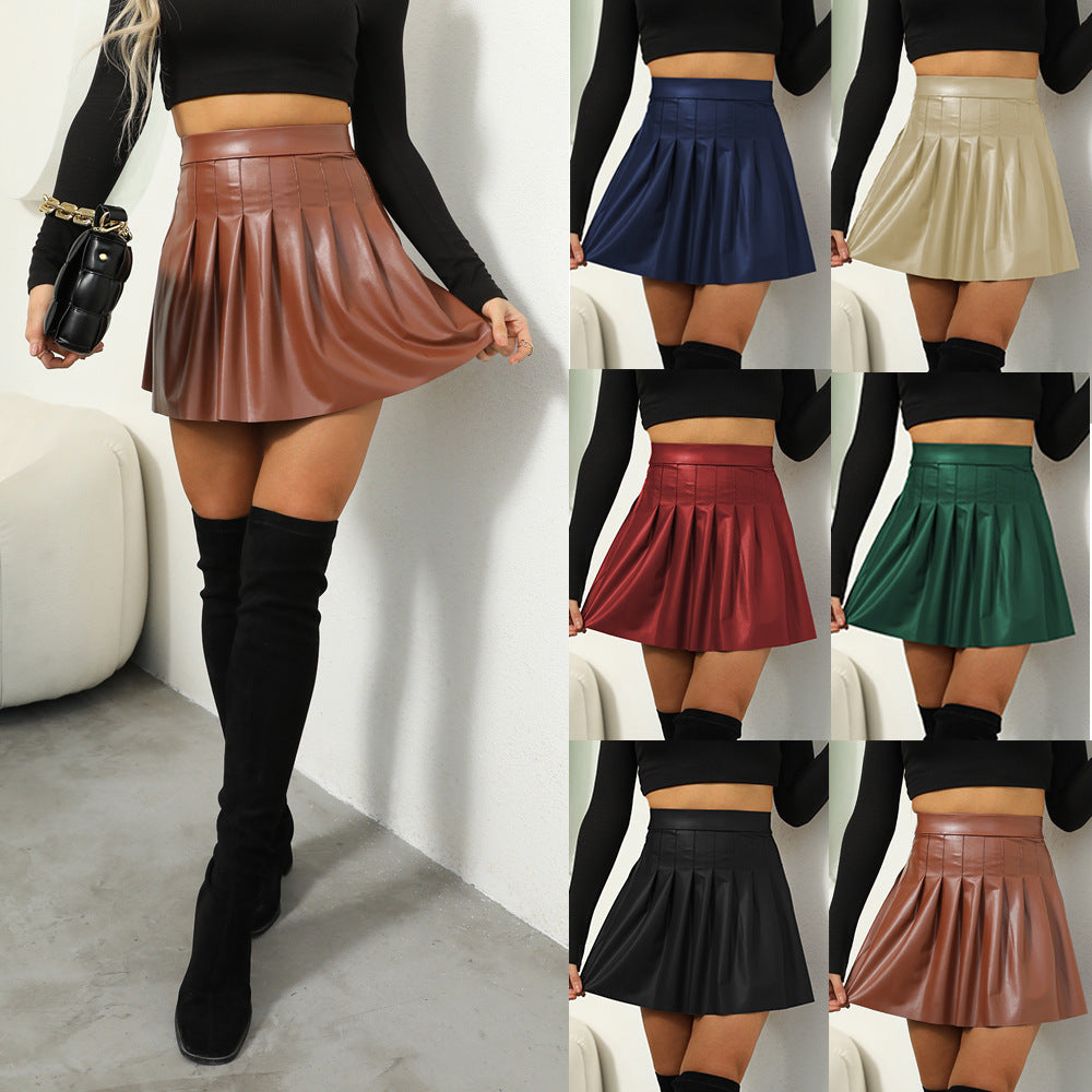 Women's Pleated Sexy Night Club Style Skirt