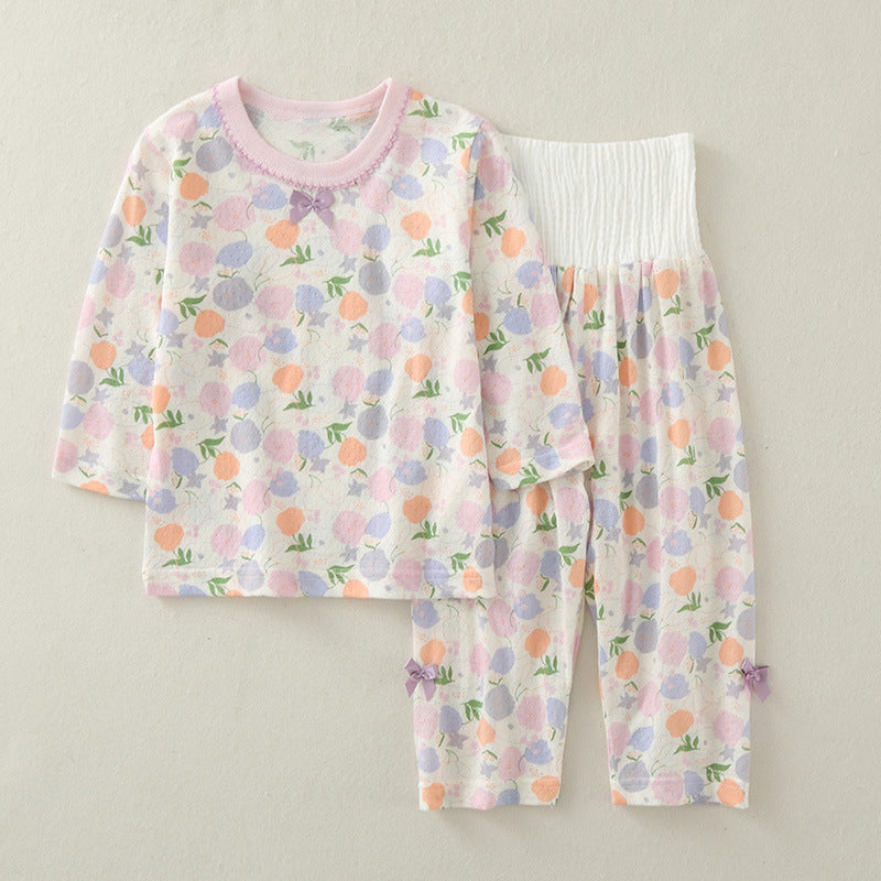 Sleeve Pure Cotton Summer Thin Air Children's Suit