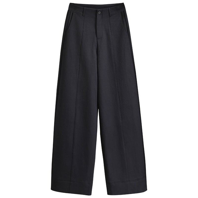 Women's Dark Gray Female Trousers Autumn Elegant Casual Pants