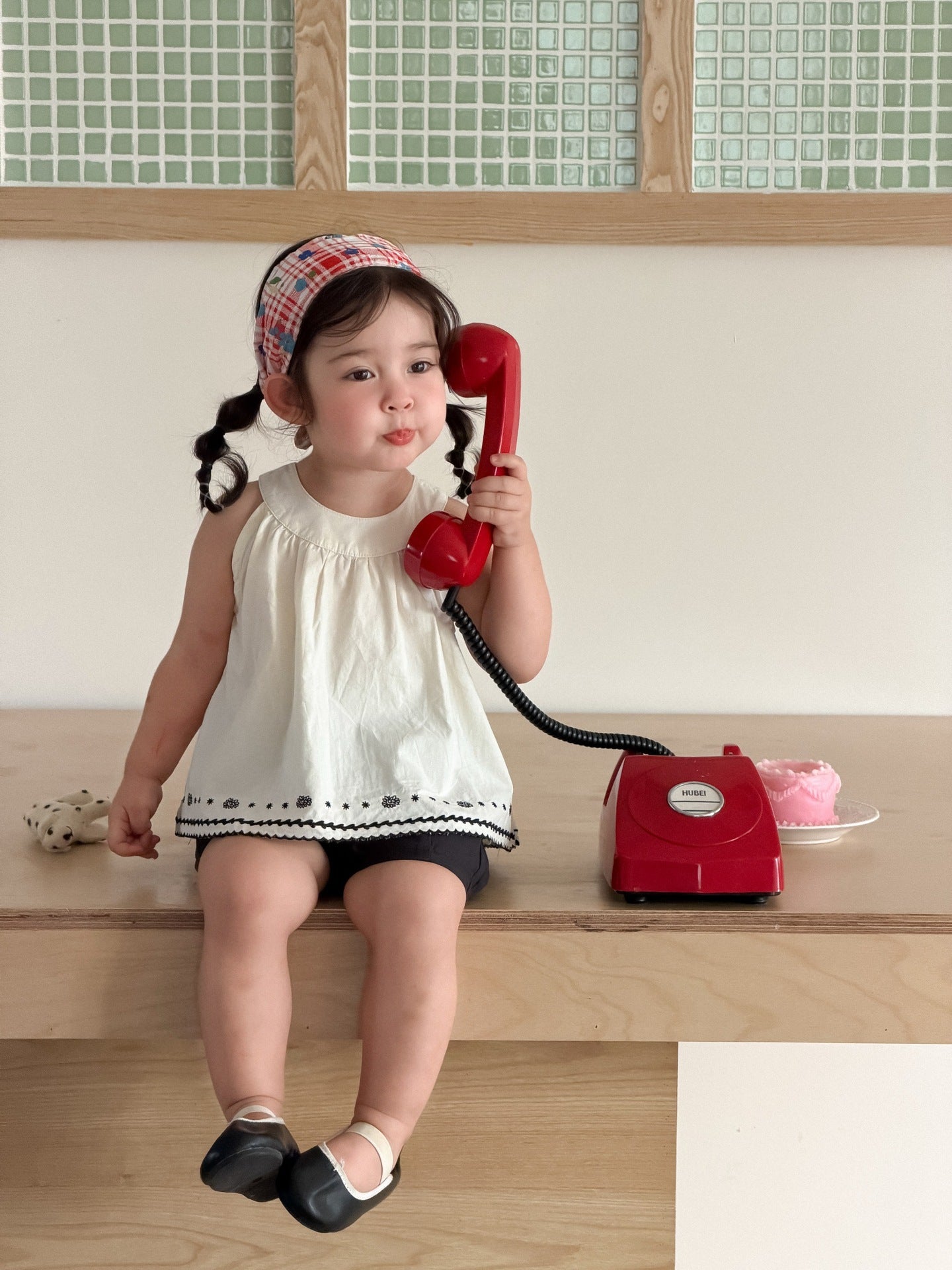 Children's Doll Shirt Shorts Summer Thin Korean Style Children's Suit