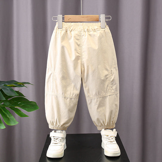 Children's Small Yellow Duck Clothing Cotton Trousers Summer Boy Thin Type Children's Pants