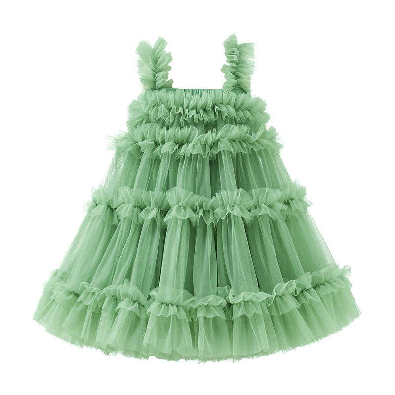 Princess Braces Fashionable Skirt Class High-grade Children's Dress