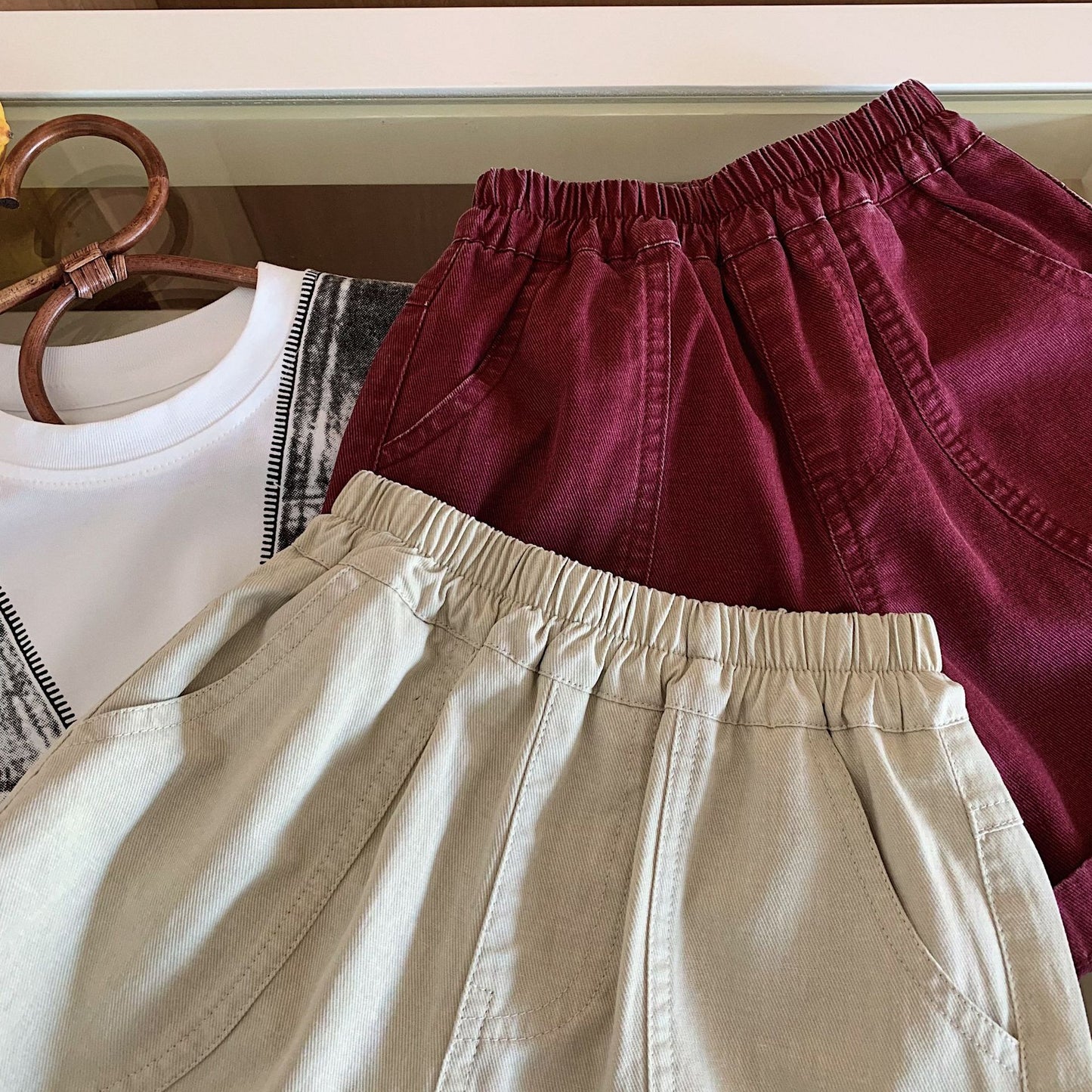 Children's Shorts Summer Korean Style Solid Color Children's Pants