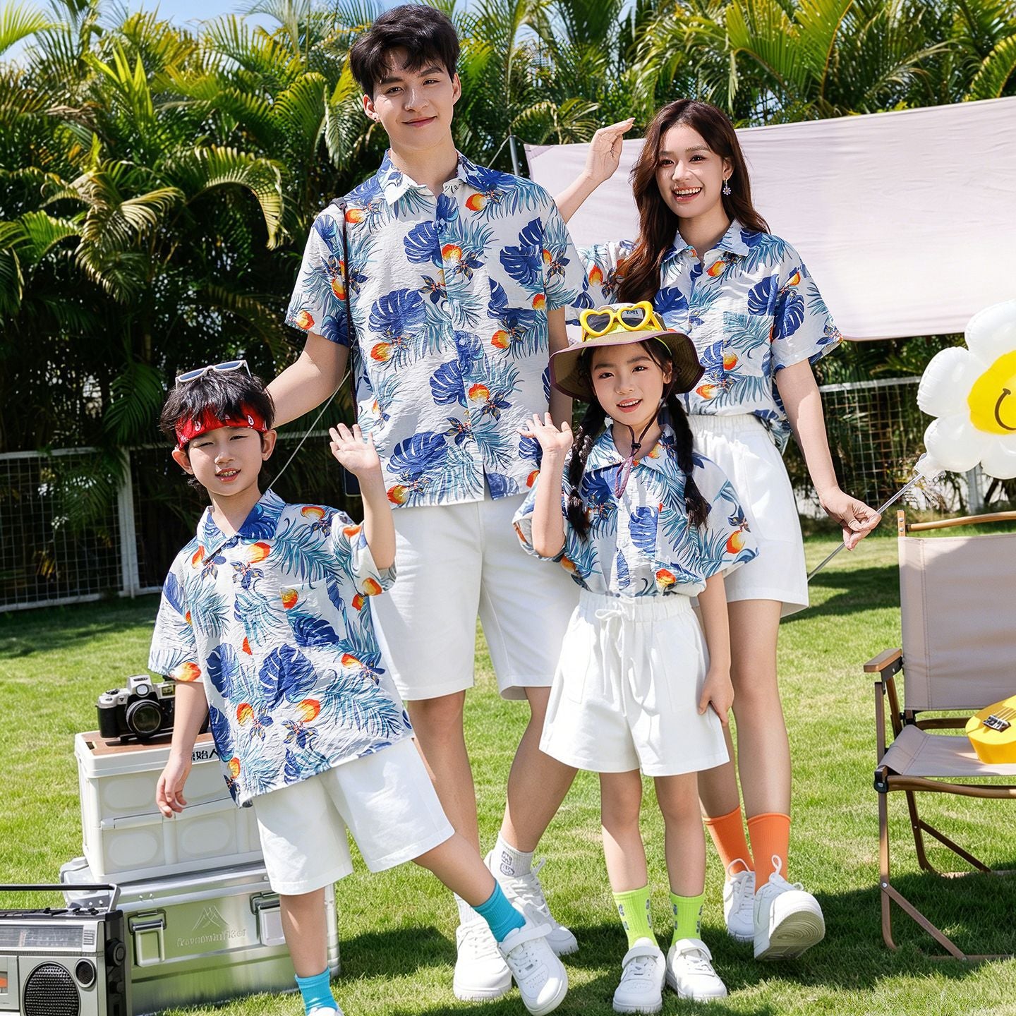 Suit Family Of Three Summer Clothes High-grade Sense Parent-child Outfit