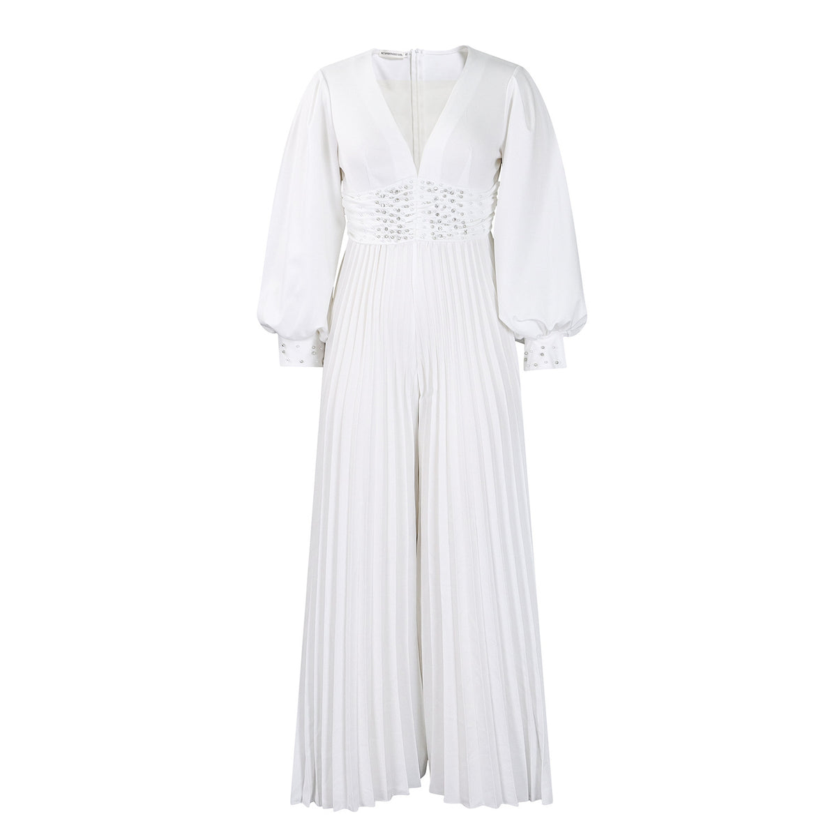 Beaded Mesh Fashion Loose Wide Leg Jumpsuits