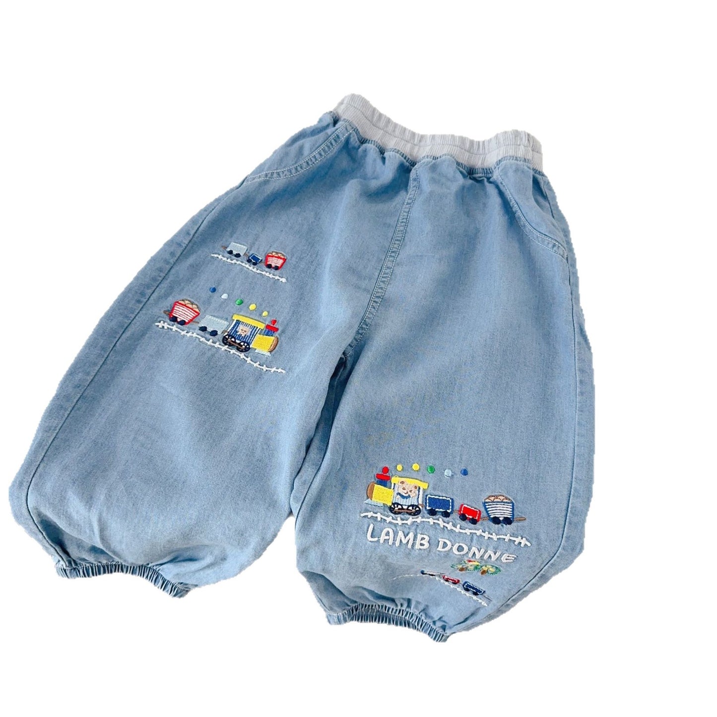 Children's Summer Silk Jeans Thin Boy's Children's Pants