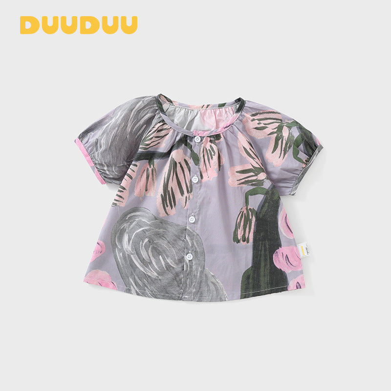 Children's Short Sleeve Top Summer Clothes Wear Shirt Soft Children's T-shirt
