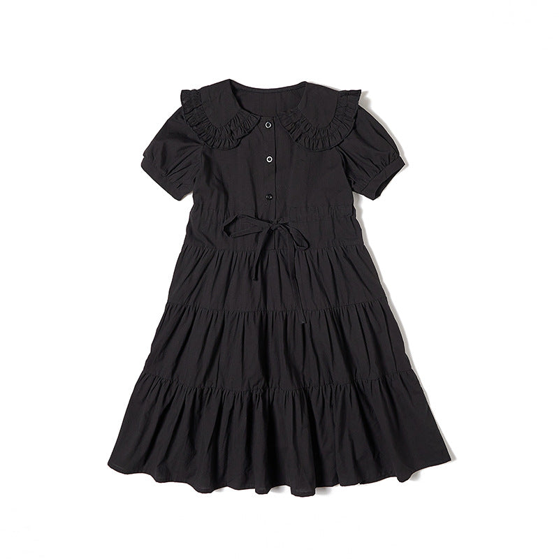 Style Rope Waist Lace Collar Cake Princess Children's Dress