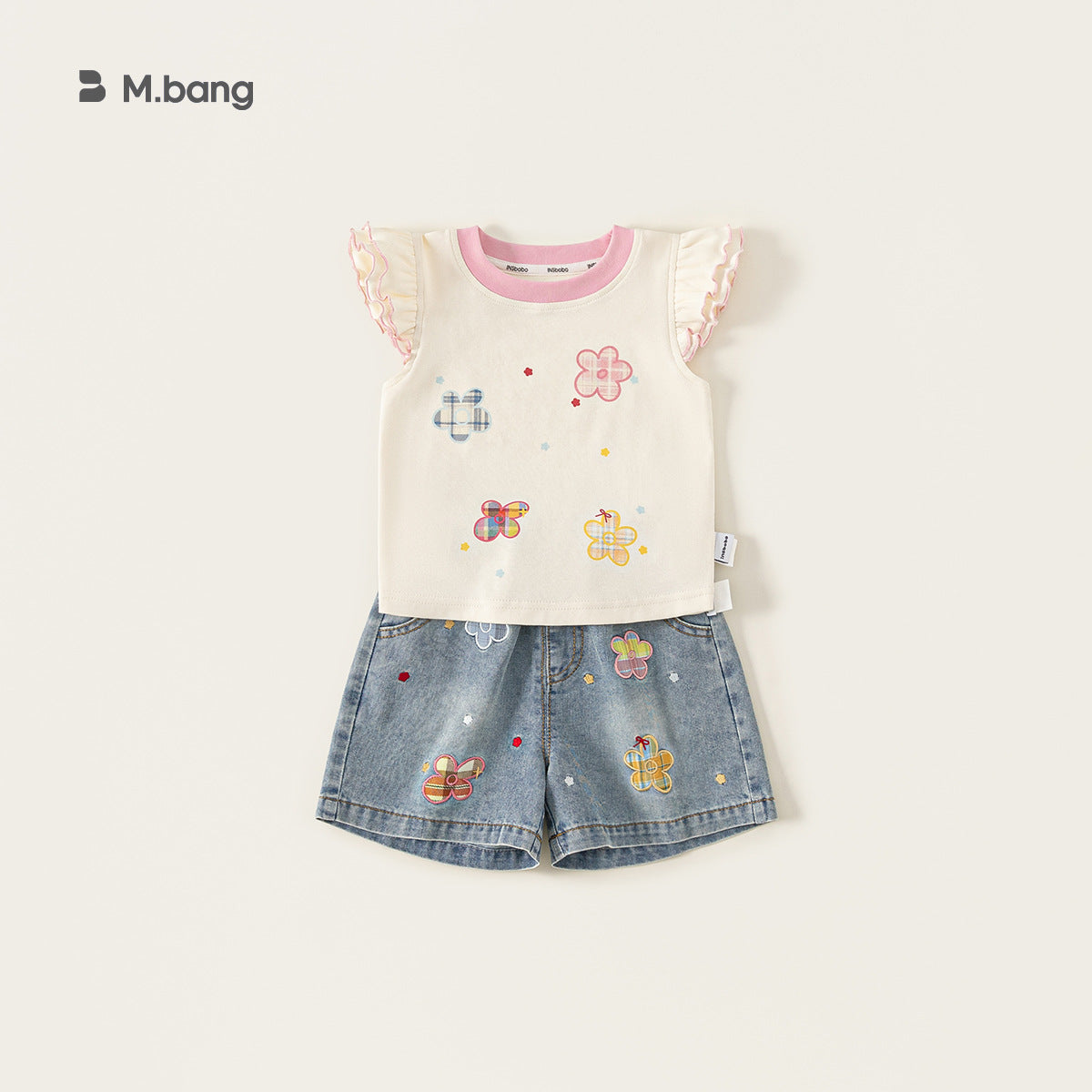 Children's Clothing Top Flying Sleeve Lace Little Summer Children's T-shirt
