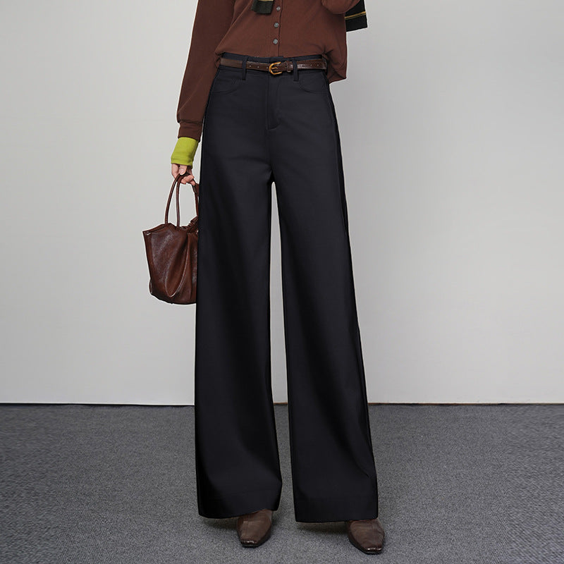 Women's Autumn High Waist Slimming Straight Loose Fashionable Pants