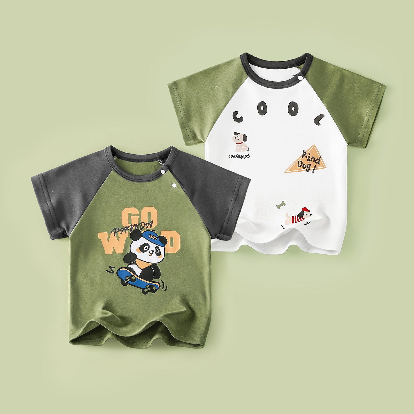 Children's Short Sleeve Boys Half Bottoming Shirt Summer Thin Cotton Coat Children's T-shirt
