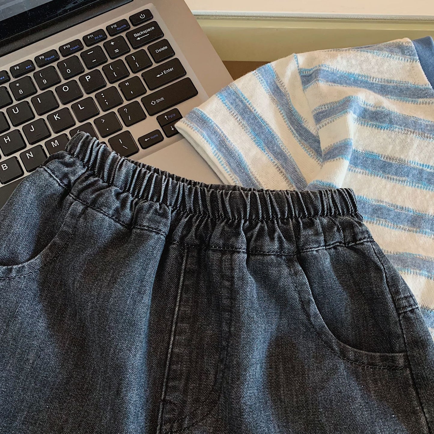 Children's Boy's Denim Shorts Summer Loose Casual Children's Pants
