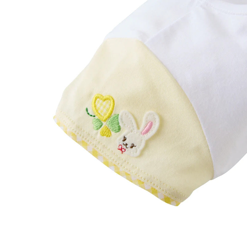 Rabbit Deer Short-sleeved Summer Cartoon Letter Children's T-shirt