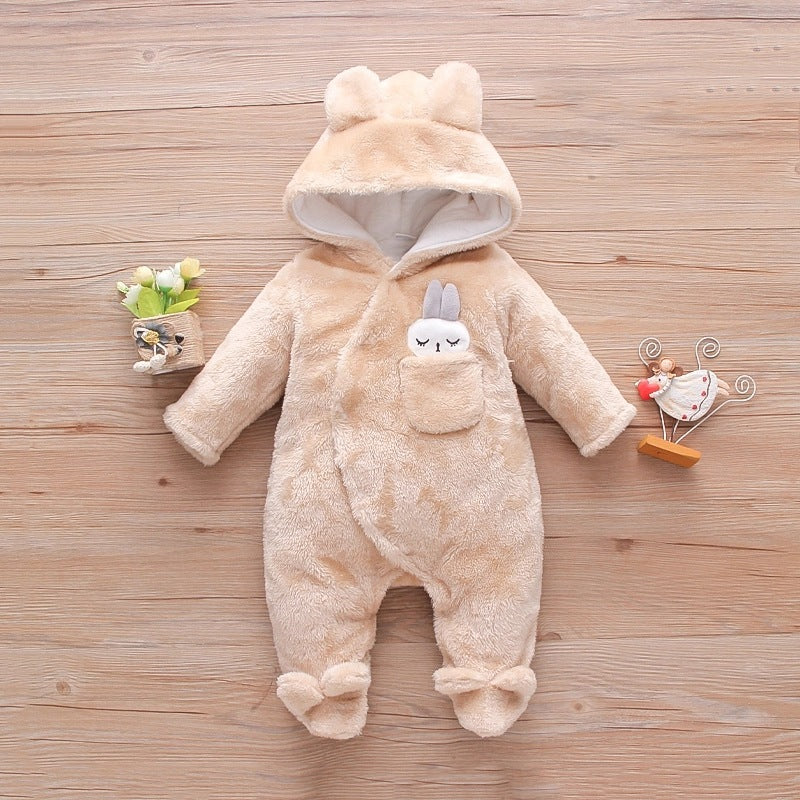 Cotton Long-sleeved Bottoming Romper Toddler Rompers Jumpsuit, Climbing Suit