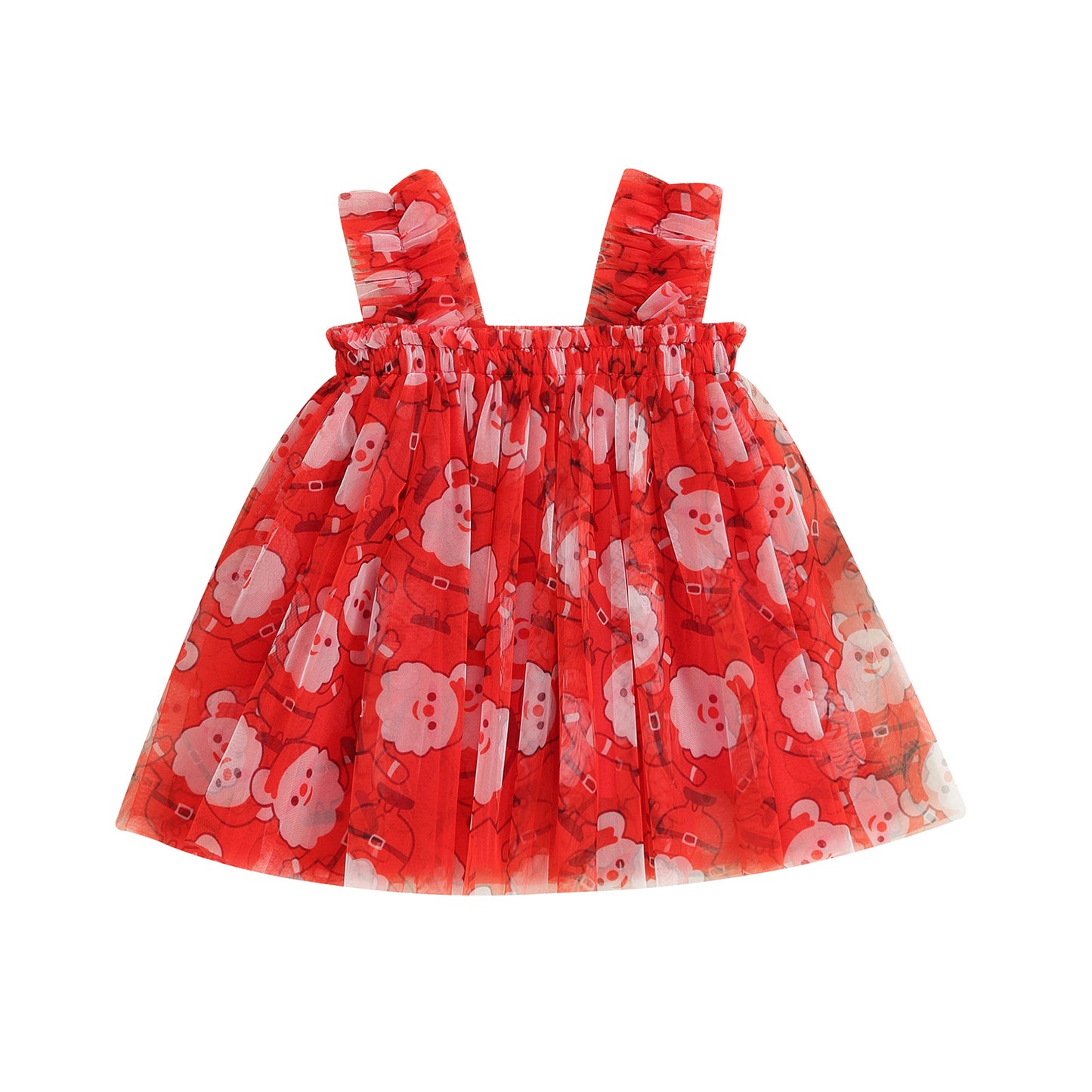 Embroidered Mesh Suspender Skirt Tube Top Fluffy Children's Dress