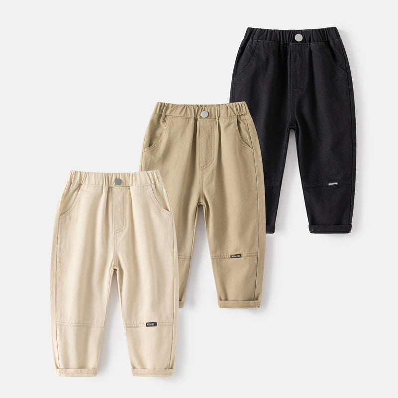 Children's Casual Autumn Solid Color Fashion Trousers Children's Pants