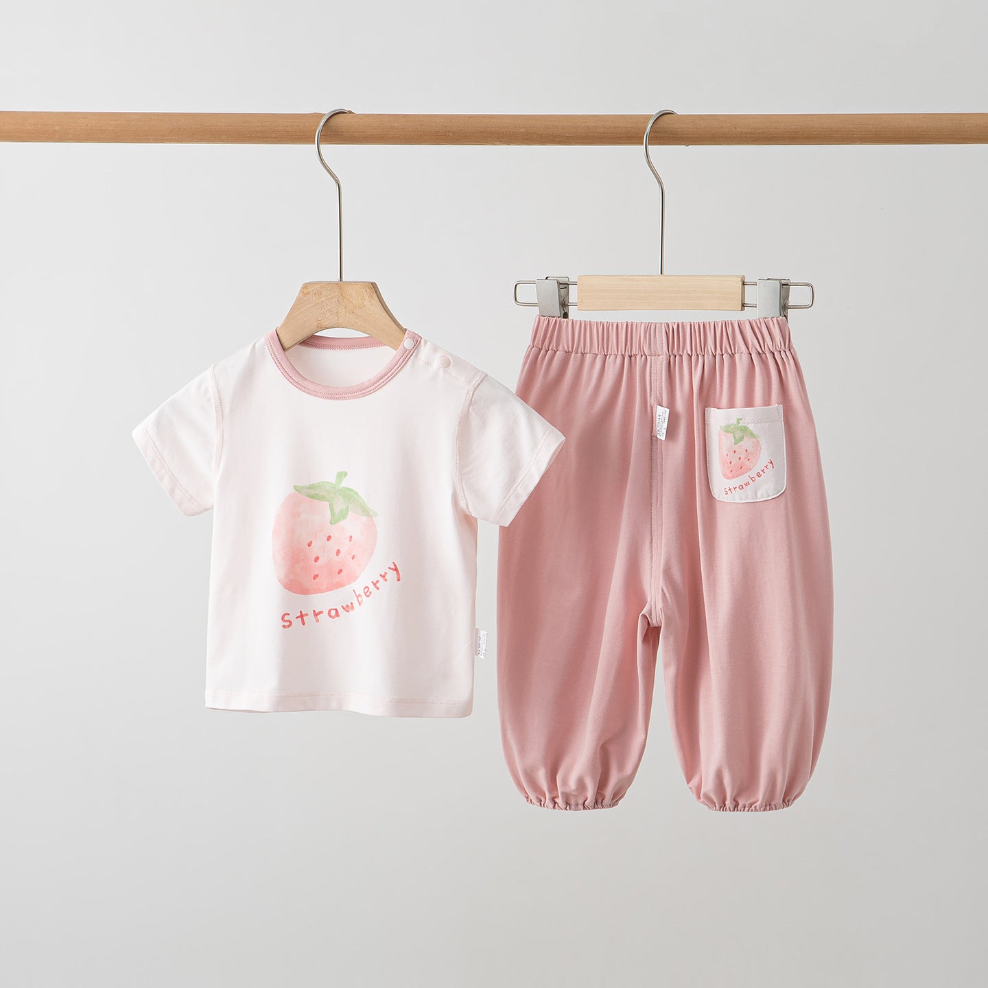 Short Sleeve Split Thin Fresh Fruit Children's Suit