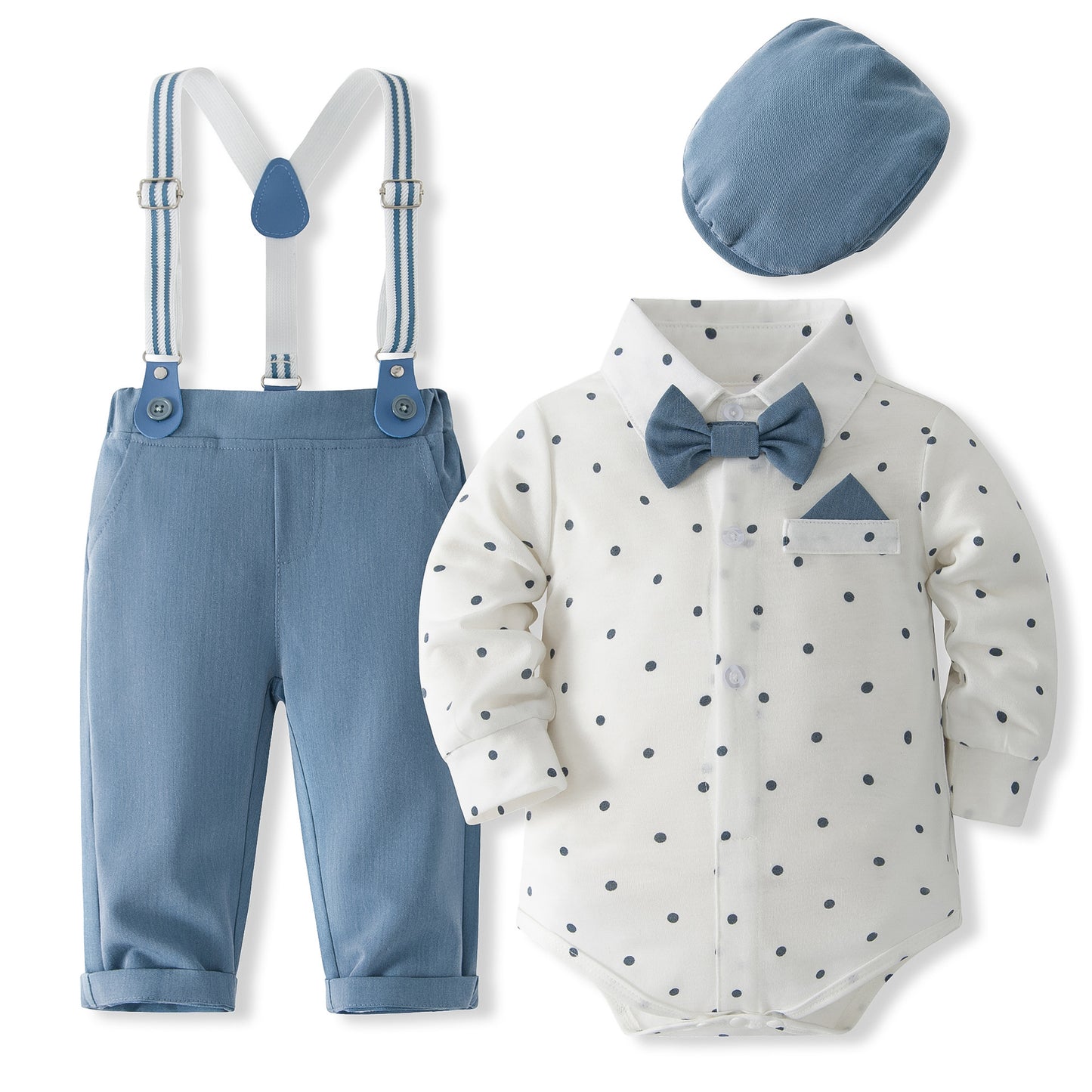 Infant Toddler Printed Dot Boy Gentleman Children's Suit