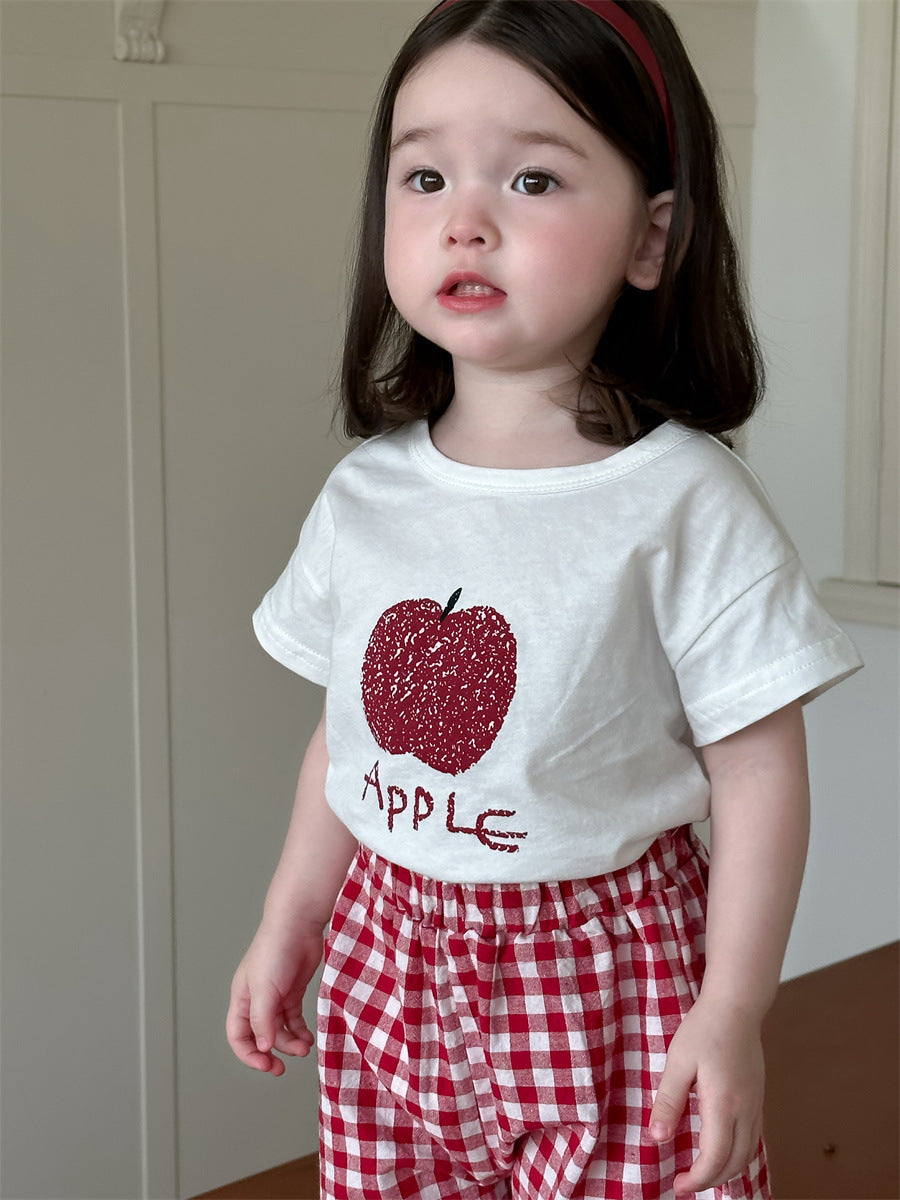 Children's Short-sleeved Summer Thin Korean Style Clothing Children's Suit