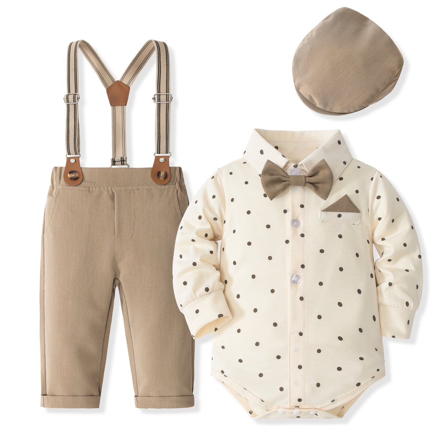 Infant Toddler Printed Dot Boy Gentleman Children's Suit