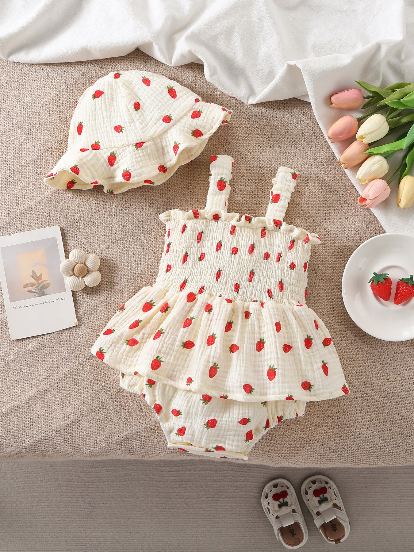 Summer Romper Sweet Floral Sling Sleeveless Cute Triangle Jumpsuit, Climbing Suit