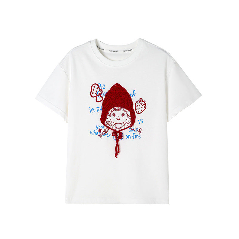 Children's Cotton Summer Clothing Cartoon Breathable Fashionable Short Children's T-shirt