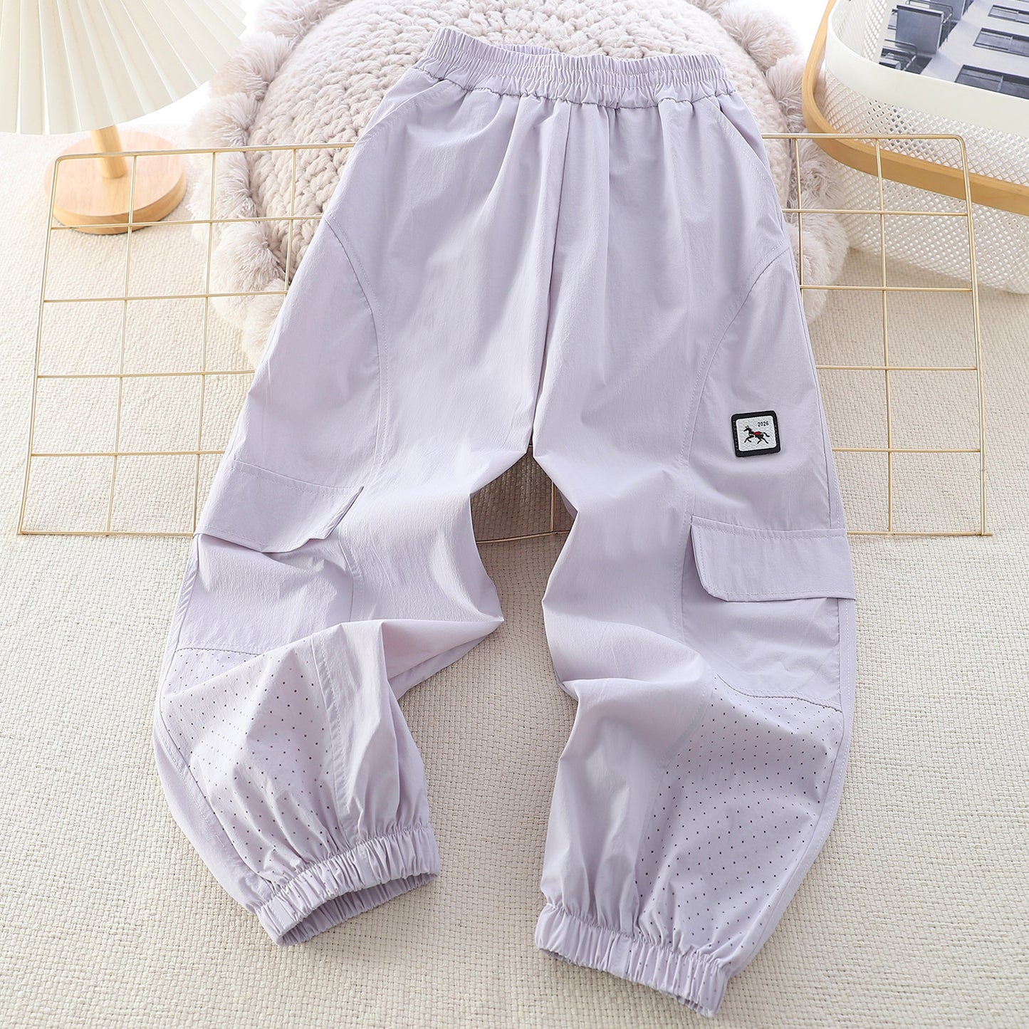Children's Woven Casual Letters Korean Style Trousers Children's Pants